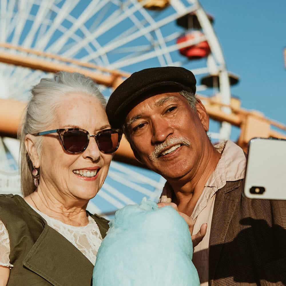 Older Couple enjoying the fair